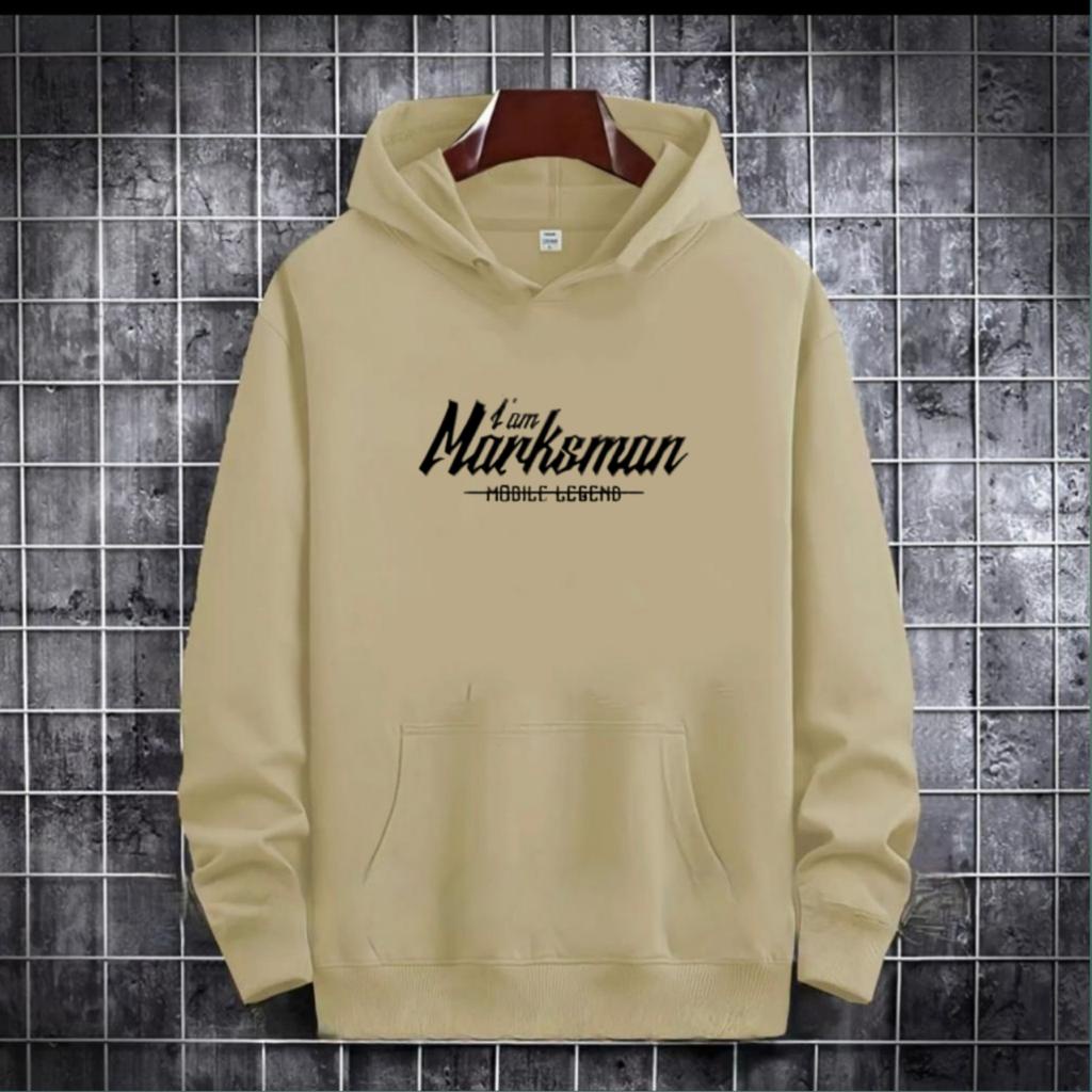 PAKAIAN PRIA / SWEATER HOODIE TULISAN I AM MARKSMAN/ HOODIE MURAH / HOODIE PRIA DAN WANITA / UNISEX TERLARIS