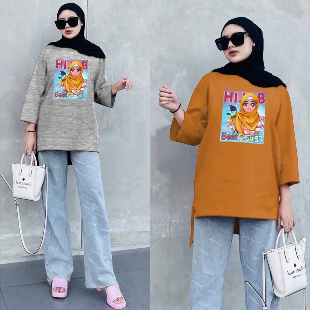 GR ATASAN BASIC OVERSIZE KAOS JUMBO LD 135 TUNIK BABYTERRY PREMIUM SR577