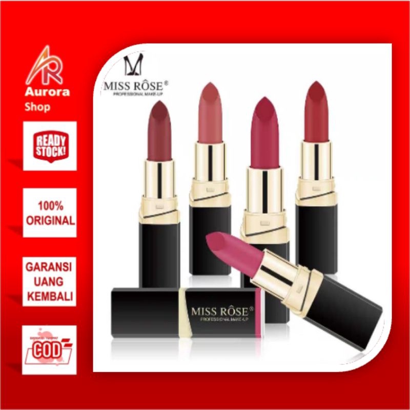 Miss Rose Lipstick Matte Anti Air By AURORA