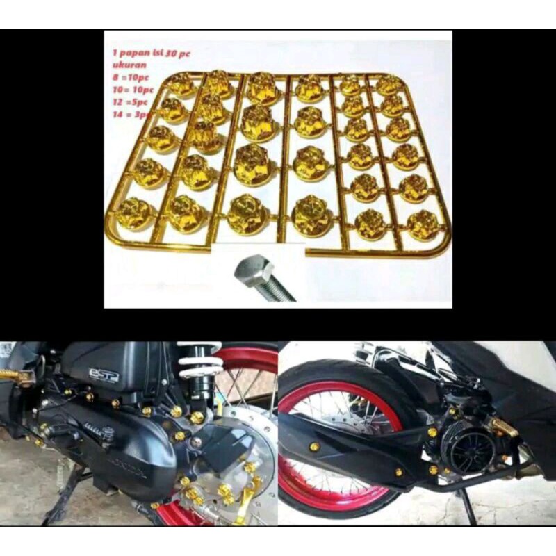 Cover tutup baut variasi monel bintang cover monel baut L probolt flowers thailand