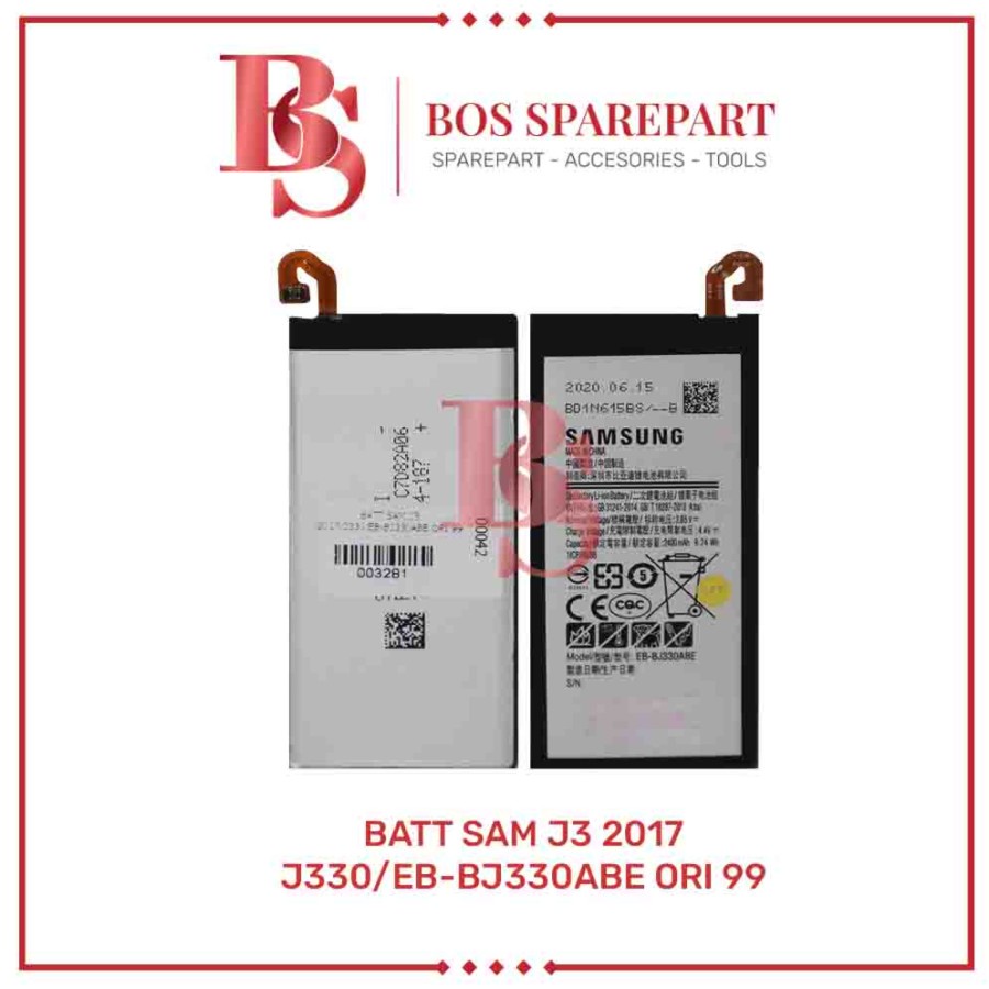 BATERAI SAMSUNG J3 2017 / J330 / EB-BJ330ABE ORI 99 / BATTERY / BATRE