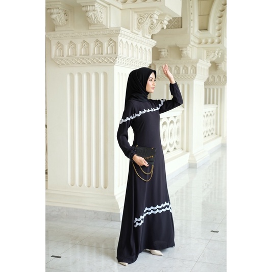 Ounadoutfit Fatimah dress wanita premium | dress kondangan | baju muslimah | outfit pengajian | baju muslim wanita | dress kondangan | abaya muslim | dress abaya