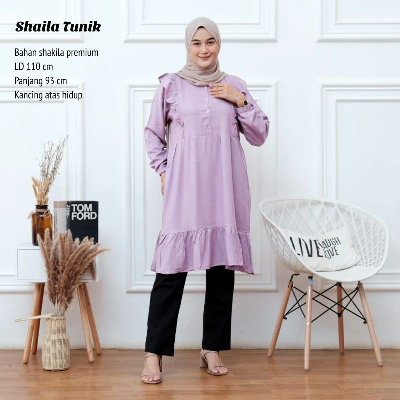 Tunik Shakila Premium LD±110cm //JF553