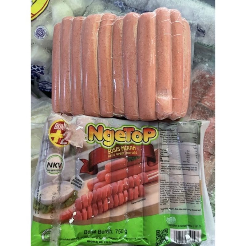 

SOSIS NGETOP AYAM MERAH 750GRM ISI 32