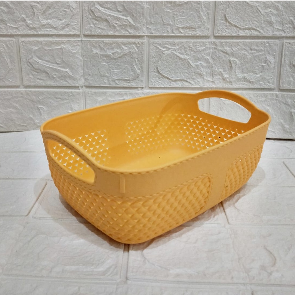 Keranjang Serbaguna Estetik / Storage box Multifungsi / Storage Basket Tempat Penyimpanan Serbaguna