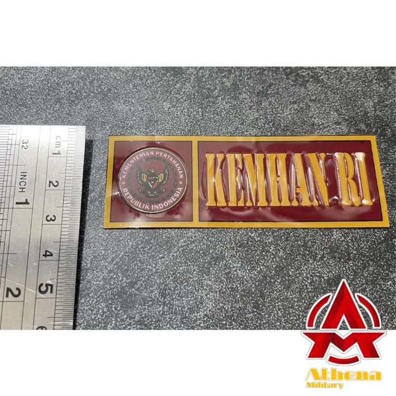 Sticker Plat Kementrian Pertahanan Baru2022 1 pasang ( 2 buah ) - Stiker Kemhan Baru - Sticker Plat