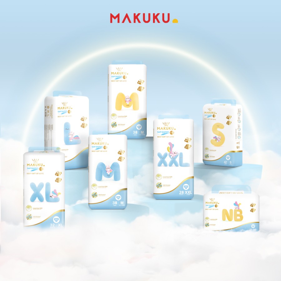 MAKUKU AIR DIAPERS PREMIUM PRO CARE TAPE NB28