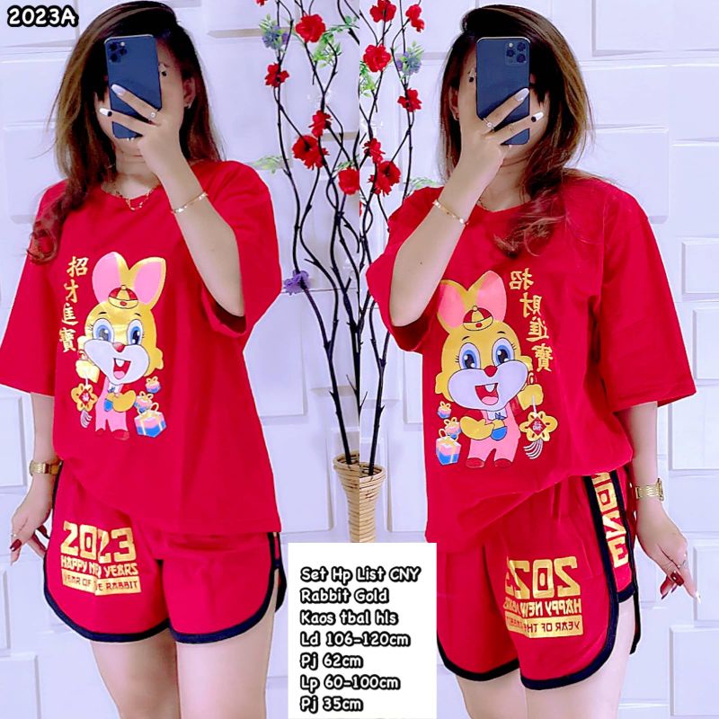 set baju imlek kelinci 2023