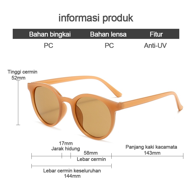 Kacamata Hitam Wanita Pria Wanita Fashion Sunglasses Eyewear Frame Import Kacamata Fashion B288