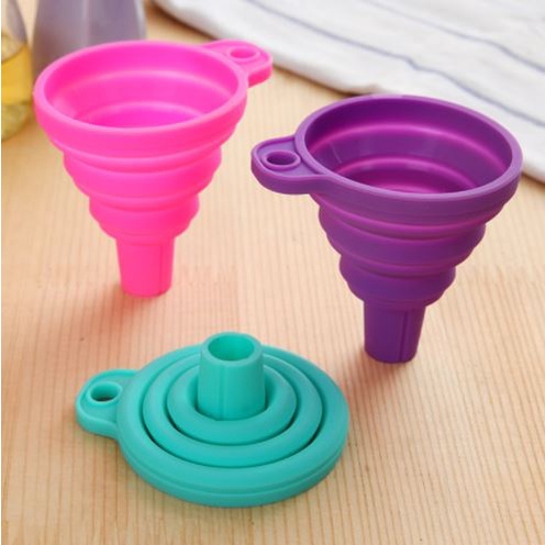 Corong Lipat Portable AIr Minyak Madu Bahan Silikon Karet Mini