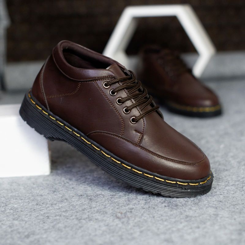 ROYAL Sepatu Formal Pria Pantofel Tali Hitam Pentopel Kerja Kantor Oxford Casual Modern Kulit Sintetis