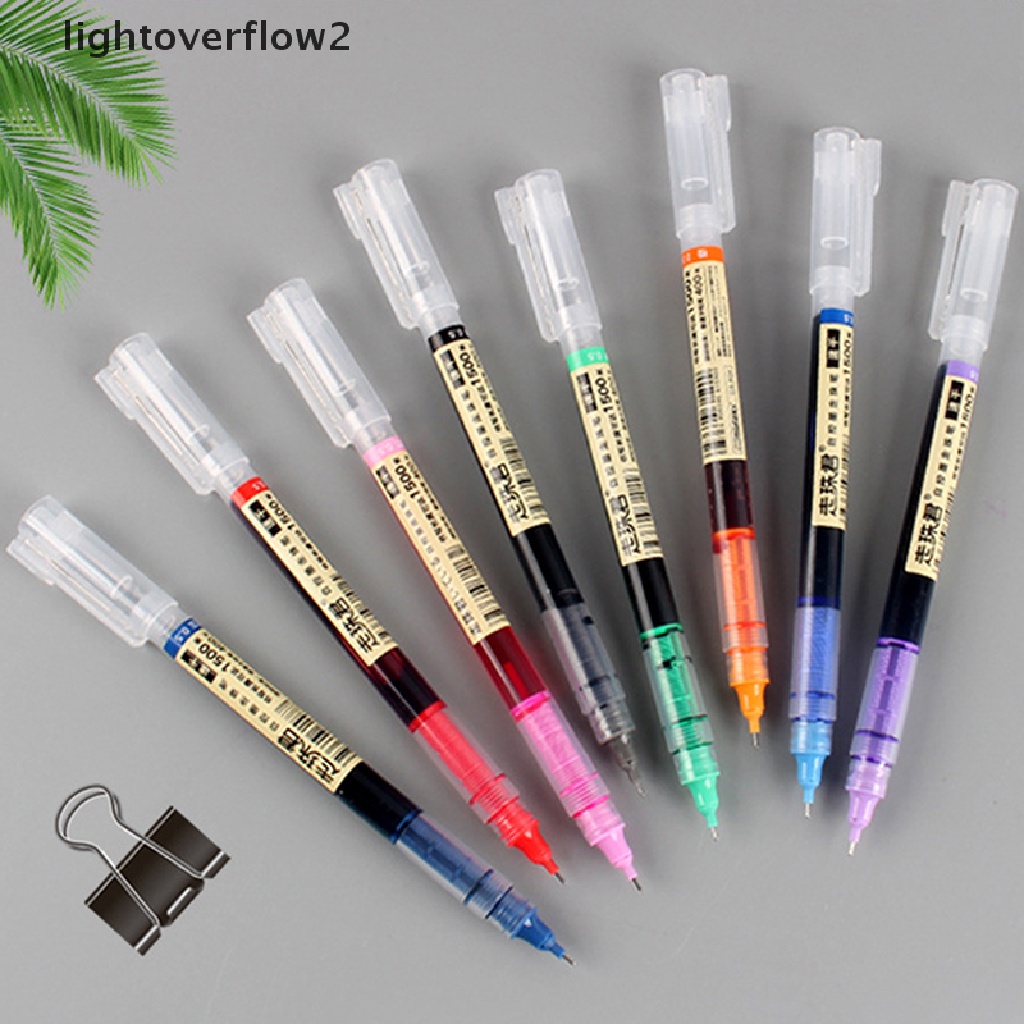 (lightoverflow2) Pena Rollerball Tinta Cair Quick Dry Ukuran 0.5mm