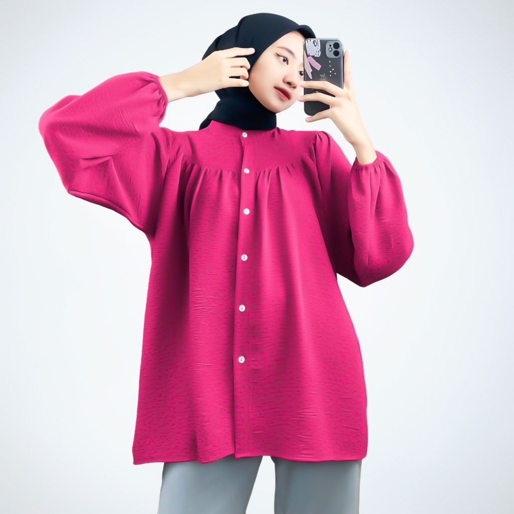 BEFAST - ZFS OOTD Blouse FRANCI / RASHIFA SHIRT BLOUSE / Blouse Kekinian Remaja ABG / Fashion Wanita Hijab / Blouse Terlaris / Termurah / Outfit Wanita Trendy / Atasan Wanita lengan Panjang / Blouse Polos formal / Pakain Casual wanita