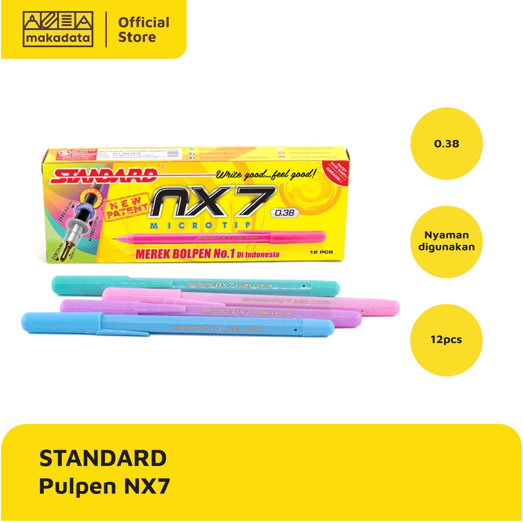 

BOLPEN / BALLPOINT / PULPEN STANDARD NX7 (1 PAK) MURAH