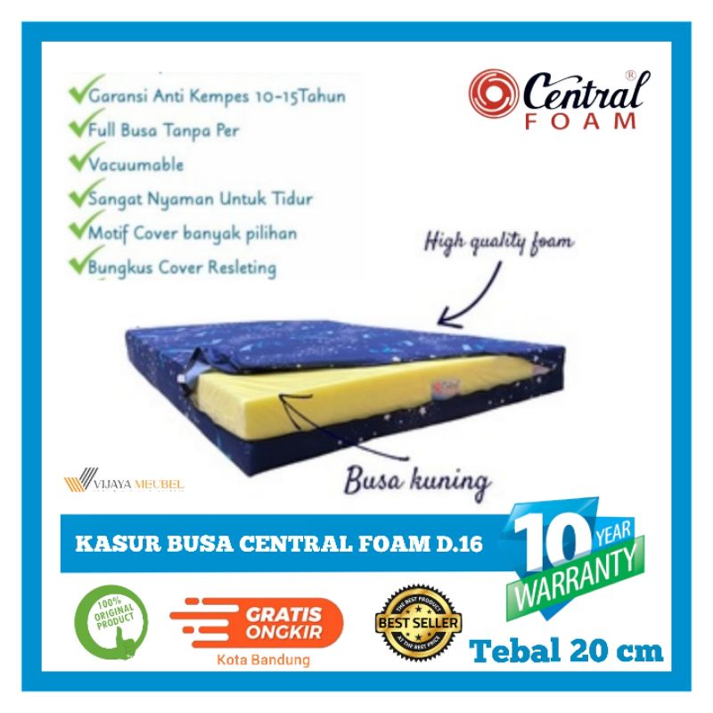 Kasur busa Central Foam Kota Bandung Free ongkir 180x200 Tebal 20cm