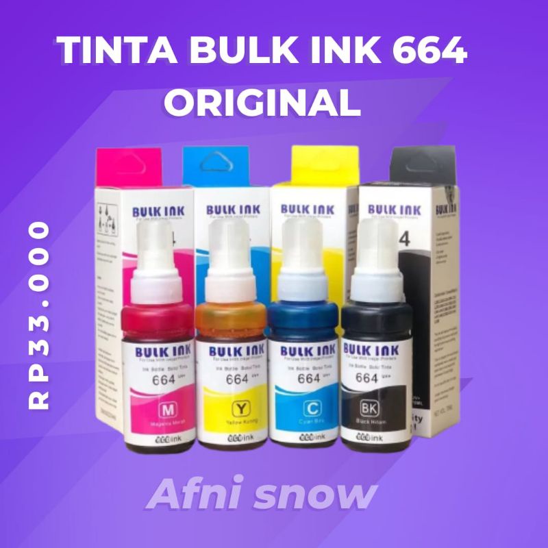 Tinta bulk ink 664 Epson L110 L120 L210 L220 L310 L350 L360 L365 L380