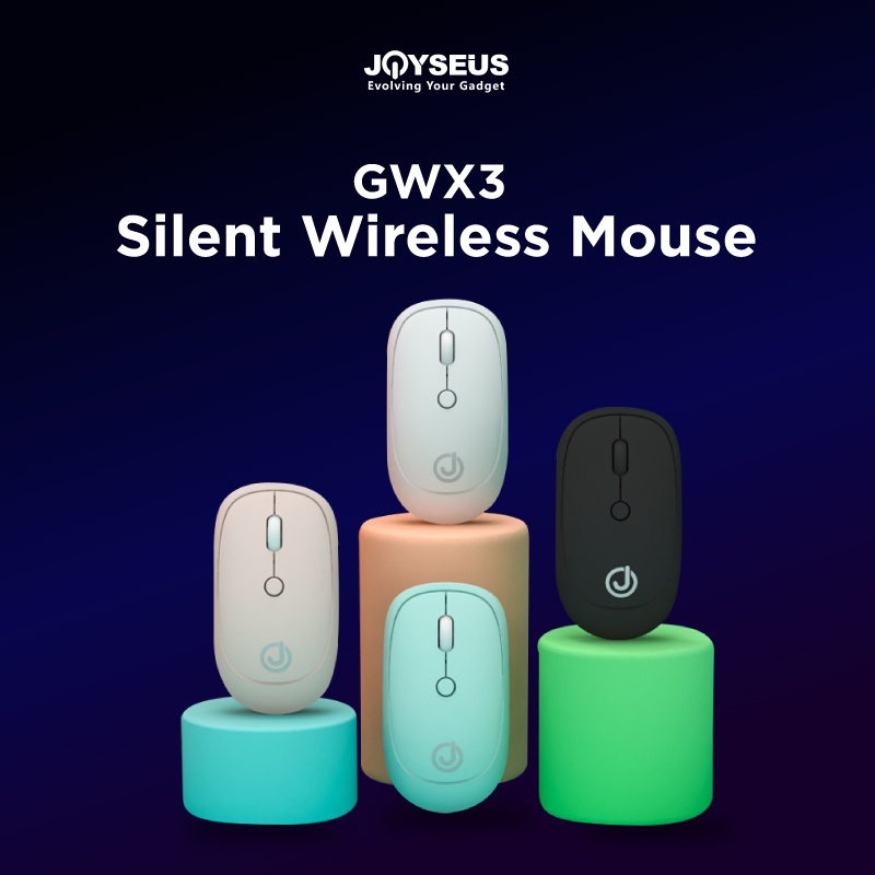 JOYSEUS GWX3 Wireless Mouse 1600 Dpi USB Mute Business Portable Mouse Gaming Mouse