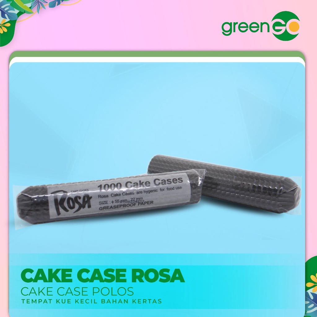 CAKE CASES WARNA HITAM 55MM ISI 1000PCS CAKE CASE ROSA BLACK CUP KERTAS CAKE CASES KECIL KERTAS ALAS
