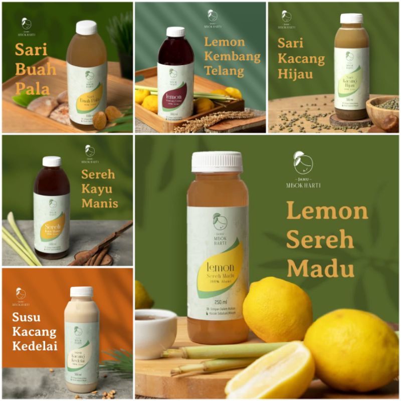 

250 ML MINUMAN SEHAT HERBAL HANDMADE / HEALTHY HERBAL DRINK LEMON SEREH DLL