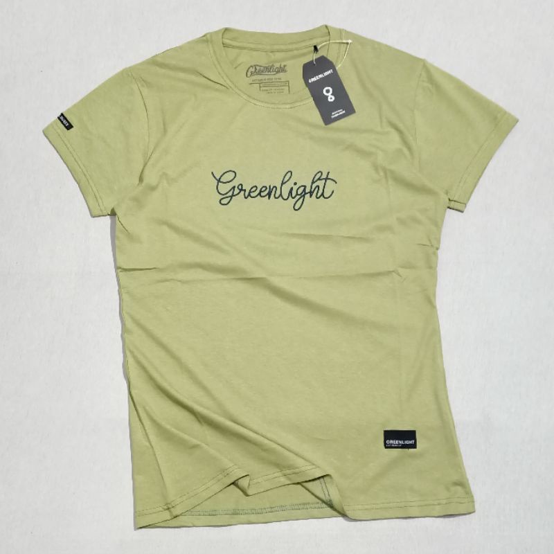 Kaos Greenlight Cewek Size M L XL Tshirt Distro Bandung Fullprint Murah