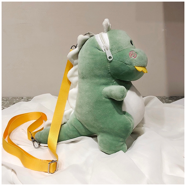 Tas Boneka Selempang Korea Viral Tas Boneka Dino Lucu Imut Bahan Halus Dan Lembut