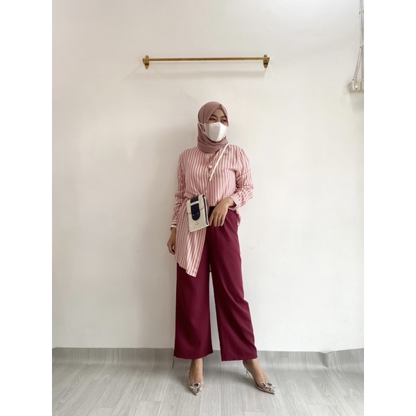 OLIVIA CULLOTE | KULOT WANITA CELANA PANJANG HIGHWAIST 7/8