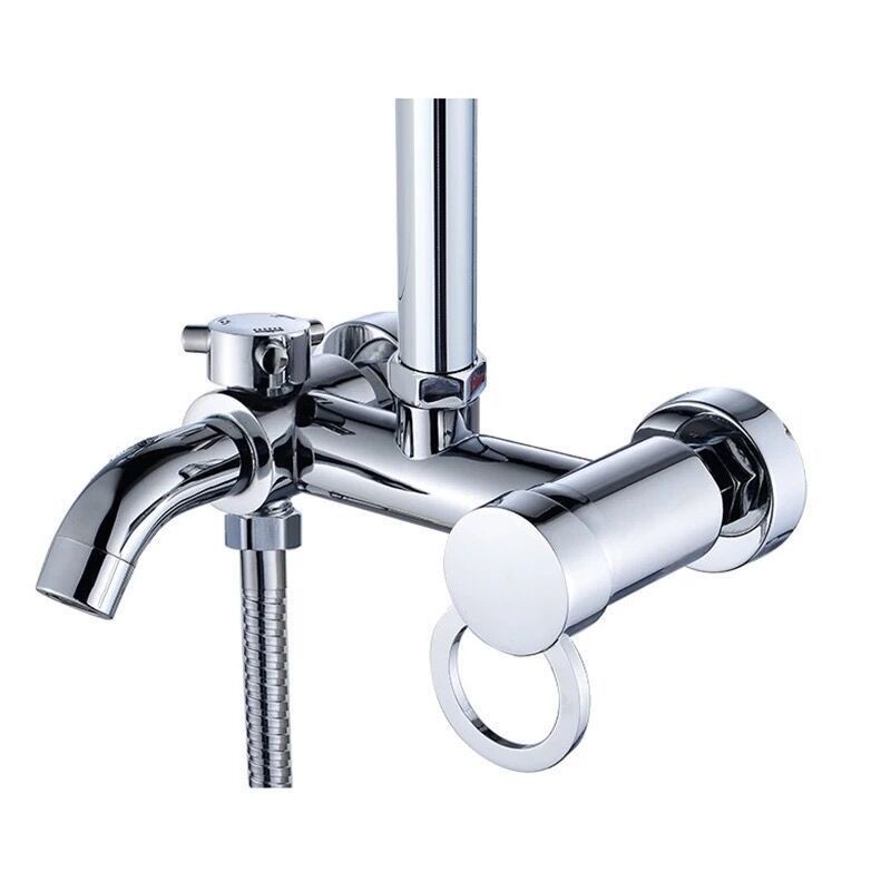 KERROGEE Shower Tiang Head Set 3 Dalam 1 Stainless Shower Set Dengan Faucet Sprayer Faucet Panas Dan Dingin