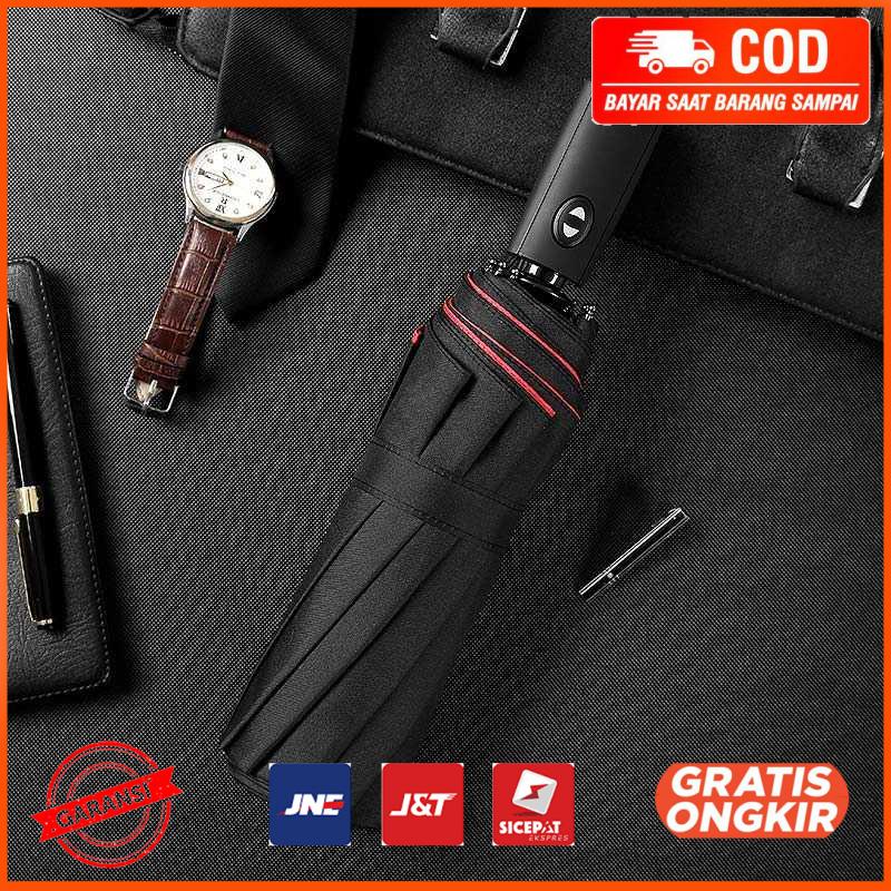 Payung Lipat Windproof Double Layer Umbrella T1212