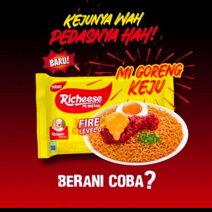 

PROMO Mi Instan Richeese Mi Goreng Keju Level 0 74 Gr