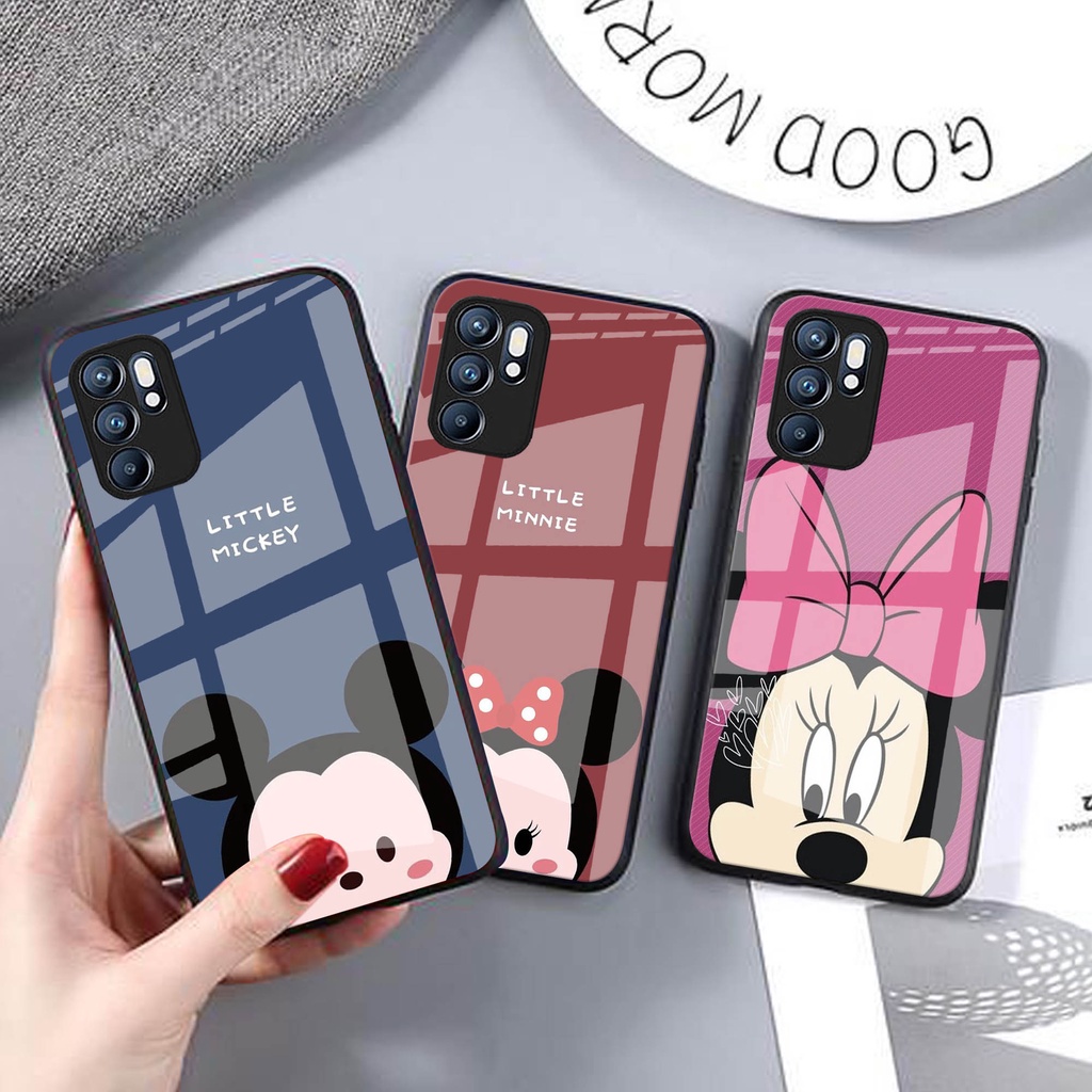 (GC 110)  SoftCase Kaca - Kesing Hp - Case Hp Bening For Oppo Reno 8 4G 8 5G 7z 5G 8z 5G A16 A54 A55