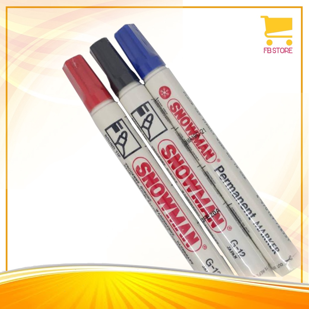

Spidol Permanent Marker Snowman G-12 Per Pcs