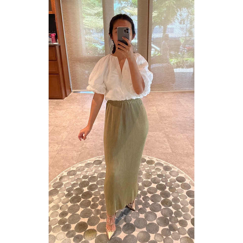 (08) MBL Rok Plisket Lidi / Span / Pleated Skirt Dewasa