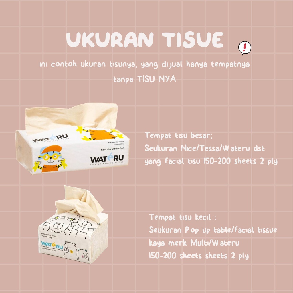 Tempat tissue tisu / kotak tisu aesthetic gaya korea / property foto ( dal x mysa)