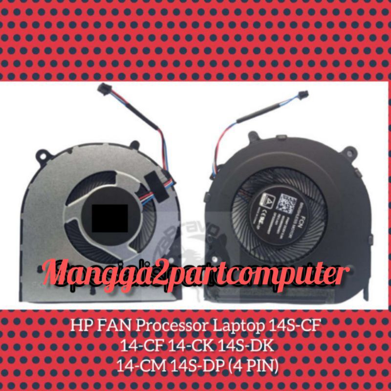 HP FAN Processor Laptop 14S-CF 14-CF 14-CK 14S-DK 14-CM 14S-DP Original