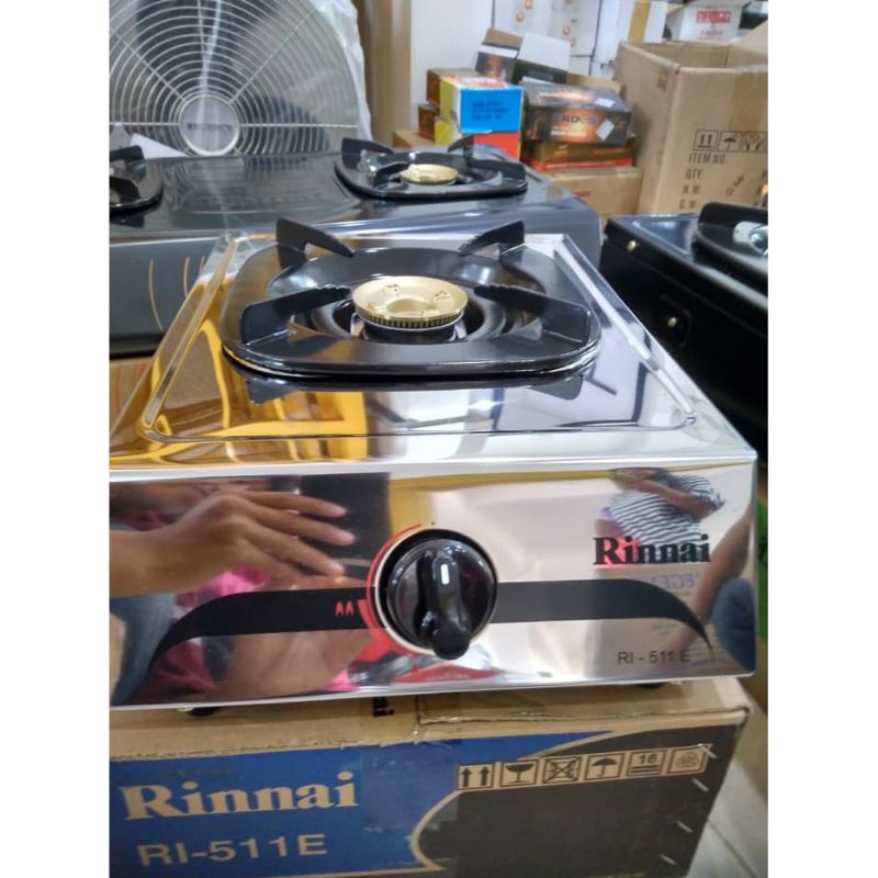 TERMURAH PROMO KOMPOR GAS RINNAI 511E 1 TUNGKU GAS STOVE SATU 511 E OFFICIAL STORE RETAIL GROSIR MUR