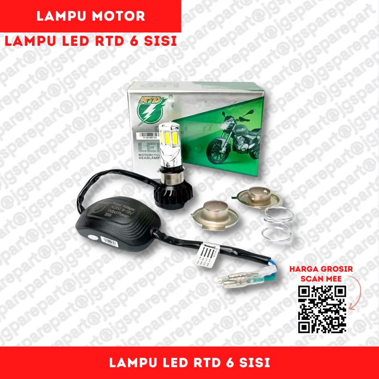 rtd led 6 sisi 35 watt/rtd original 6 sisi/rtd led 6sisi ori