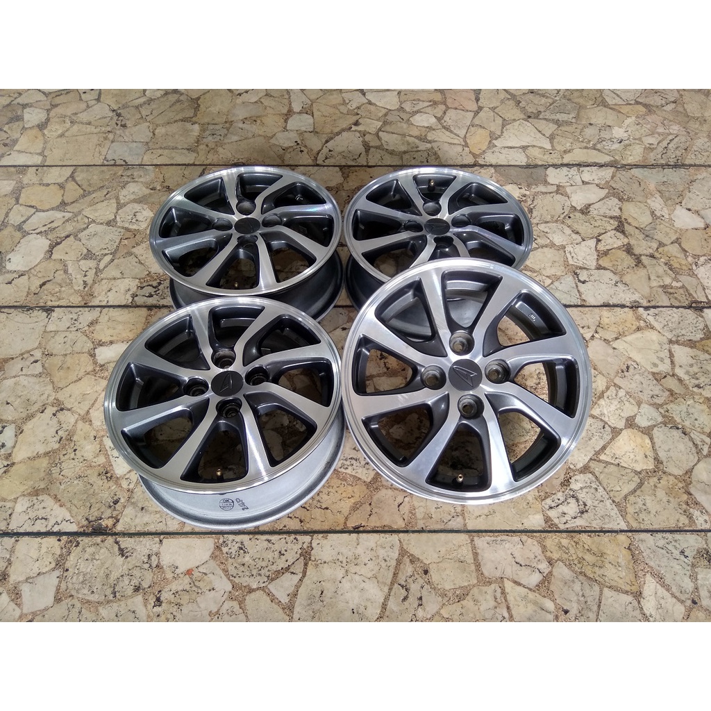 VELG MOBIL BEKAS ORI SIGRA RING 14 LEBAR 5 LUBANG PCD 4x100 CALYA AGYA AYLA KARIMUN SIRION DLL VELG 