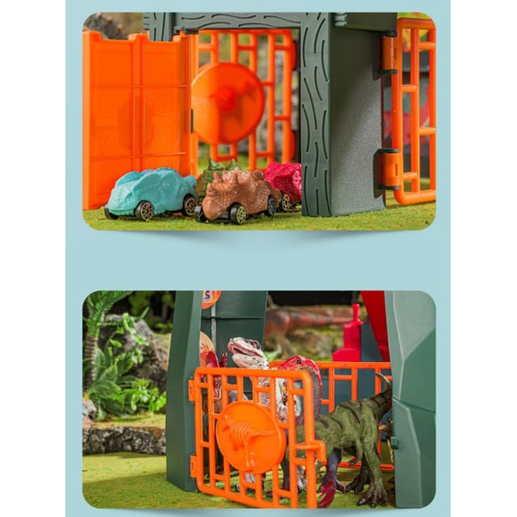 mainan Dinosaur Hill Spray Dino Rail Track asap