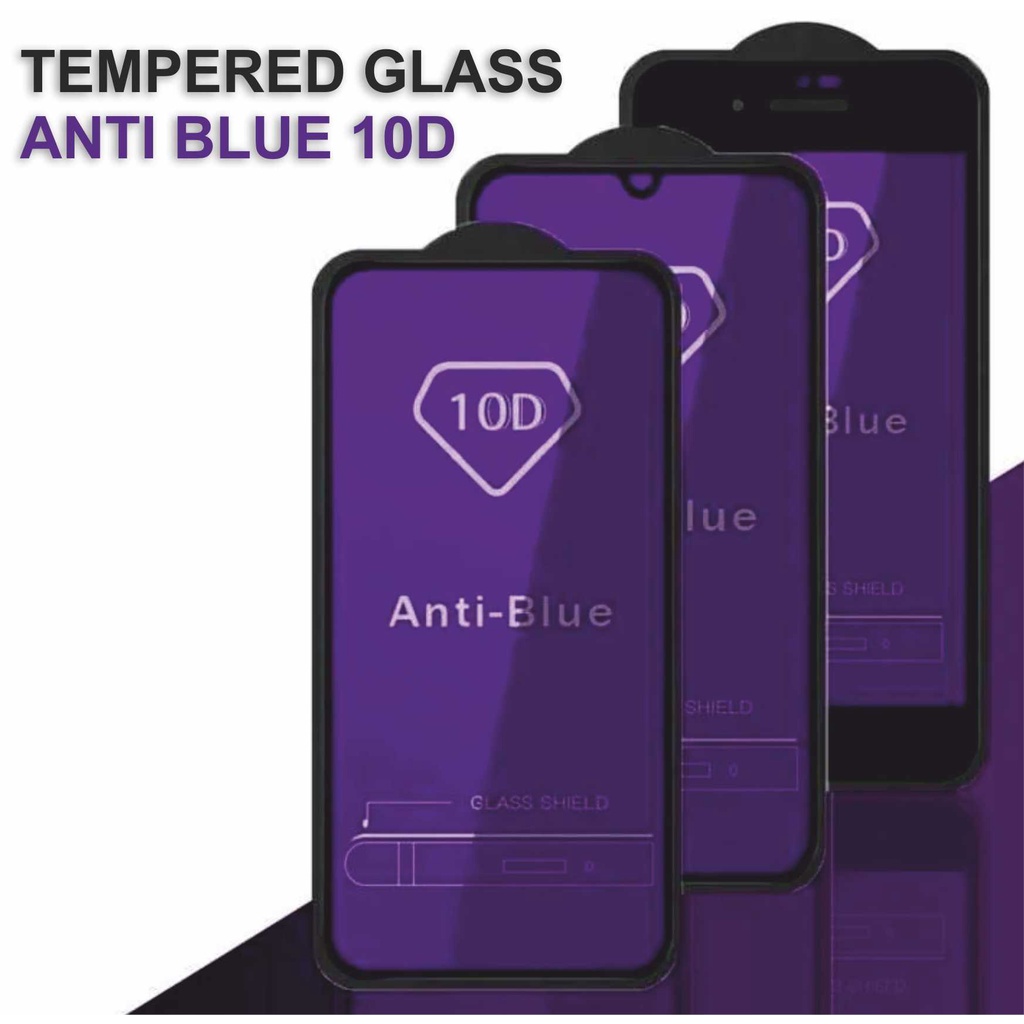 Tempered Glass Vivo V7 V9 V5 V15 S1 V11 V20 V21 V20SE V23E Pro Plus 4G 5G Anti Blueray 10D