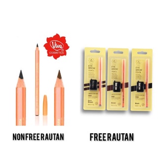 ✿ELYSABETHME✿ Viva pensil alis queen plus serutan untuk alis natural eyebrow pencil