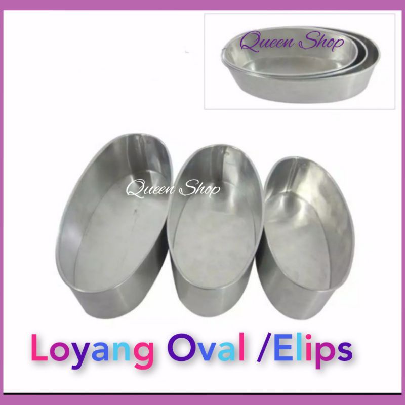 Loyang Bolu Oval/Loyang Elips/Loyang Oval Alumunium