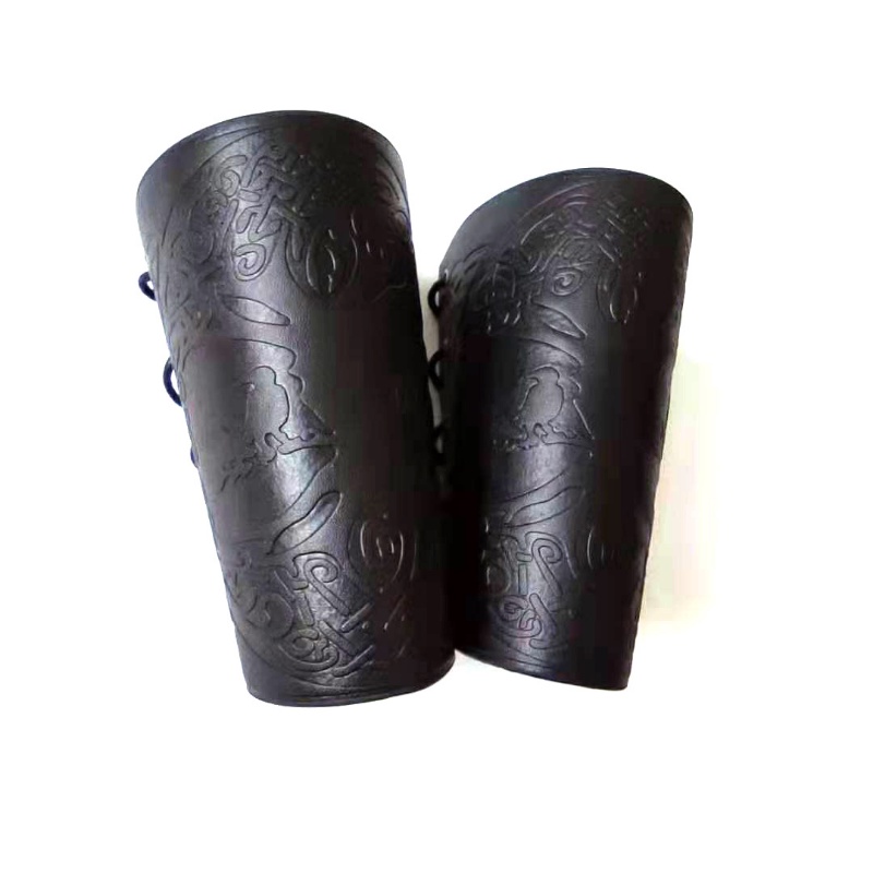[Z H Perhiasan] Hip Hop Vintage Viking Fashion Pria Kulit Tenun Pohon Kehidupan Gelang Gelang Pesta Perhiasan Aksesoris