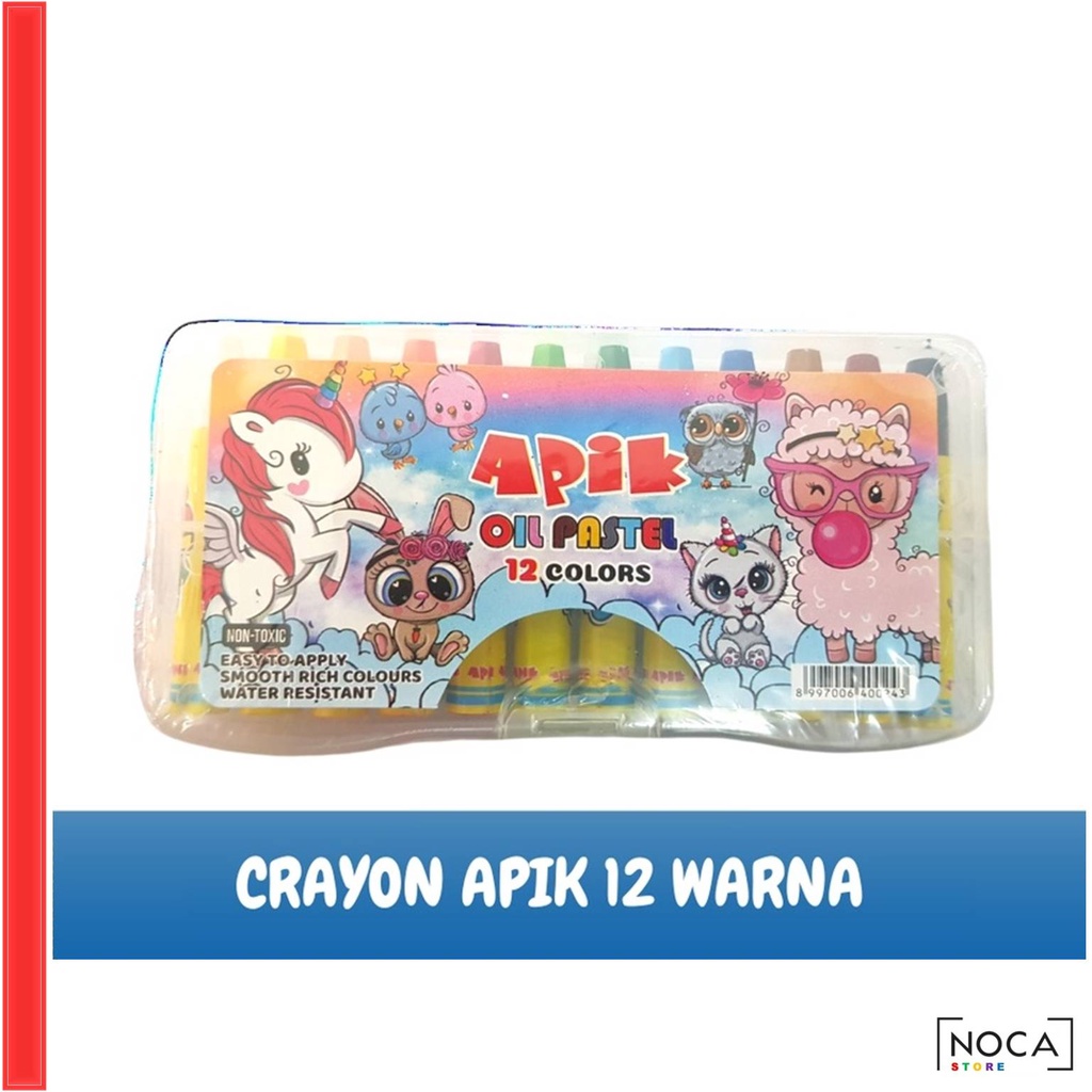 

Crayon APIK 12 Warna Krayon Oil Pastel Colors Colours