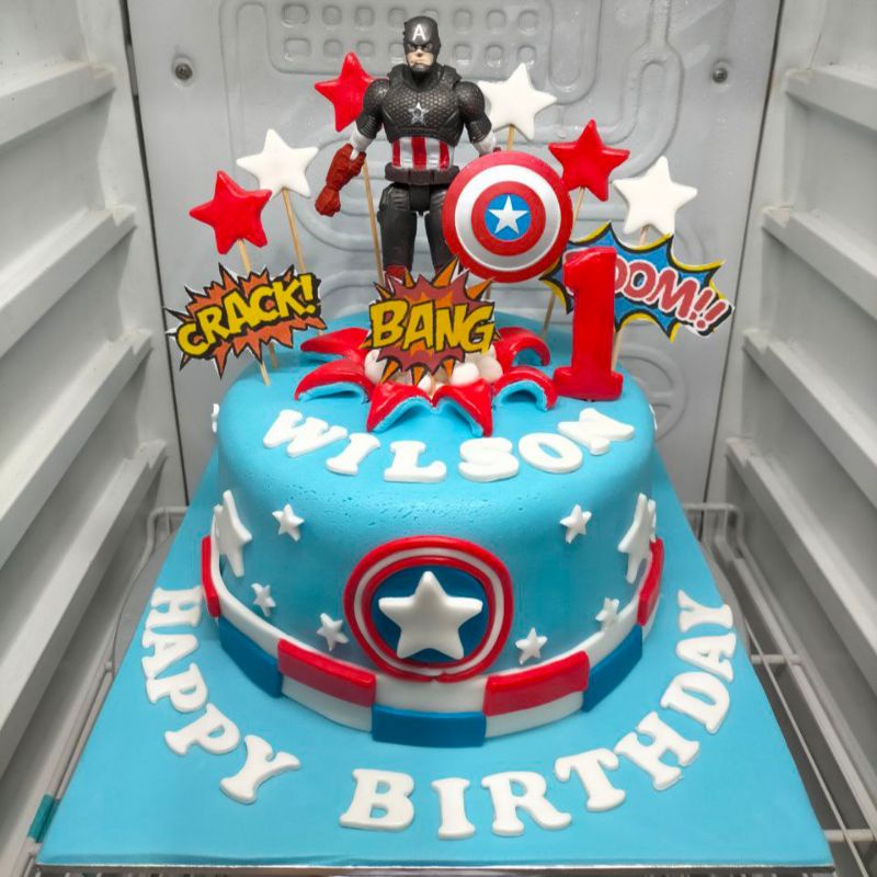 

Kue ulang tahun captain America