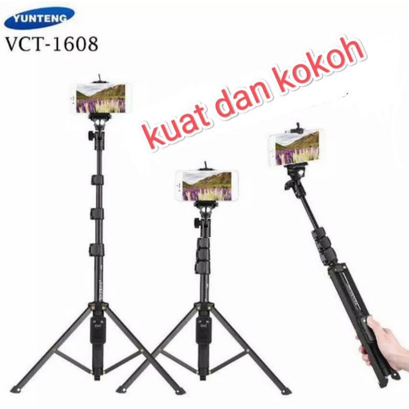 Tongsis tripod remote Bluetooth Yunteng VCT-1608
