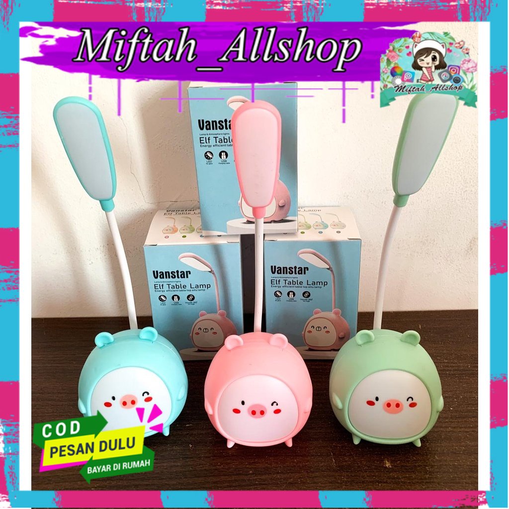 lampu meja belajar portable /  Lampu Meja Belajar Karakter Lucu / Lampu Belajar