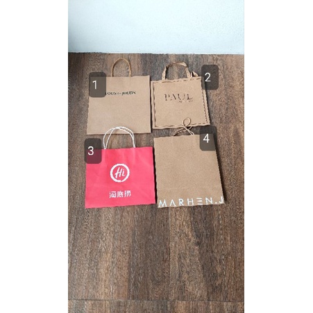 PAPER BAG SHOPPING BAG MARHEN J HADILAO TOUS LES JOURS PAUL