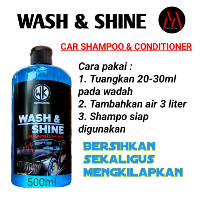 Sampo mobil wash and wax /shampo motor doff &amp; gloss / Pembersih Mobil &amp; Motor