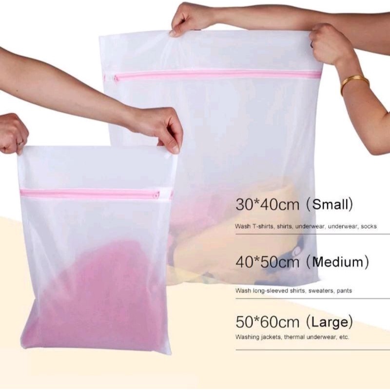 PR17 Laundry Net Mesin Cuci Jumbo Jaring Transparan 50x60cm