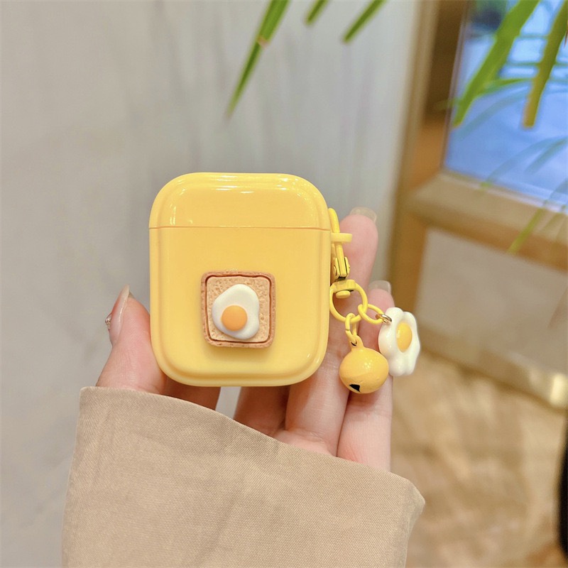 Telur Lucu Lembut Silikon Earphone Case Headphone Shell Kompatibel Untuk Airpod1/2 Cases Compatible Untuk Airpods3 2 1 Pro Capa Funda